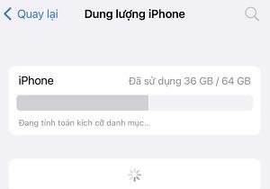 iPhone không load được dung lượng, iFan phải làm sao?