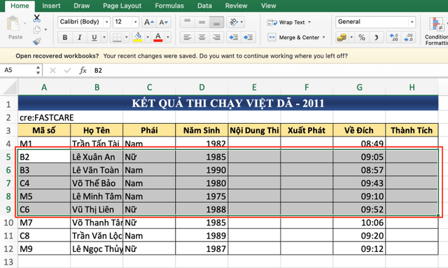 Hướng dẫn cách chèn nhiều dòng hoặc cột trong Excel cụ thể