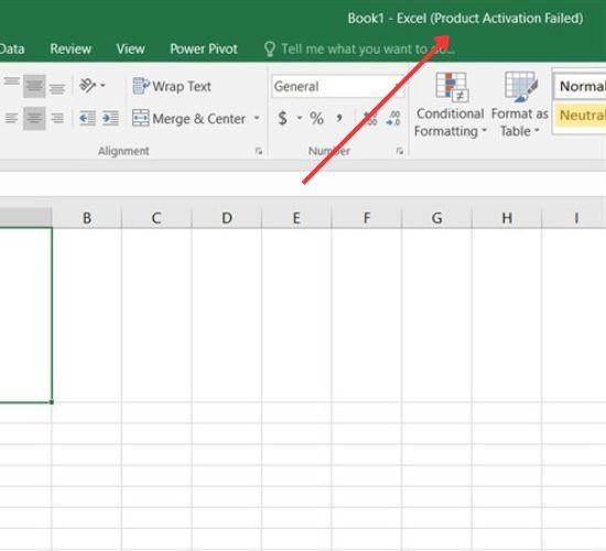 File Excel bị Product Activation Failed do đâu? Cách sửa lỗi nhanh