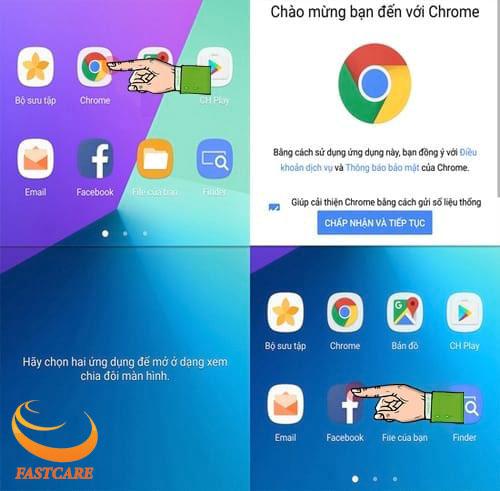 Cách chia đôi màn hình trên Samsung Galaxy S7 Edge