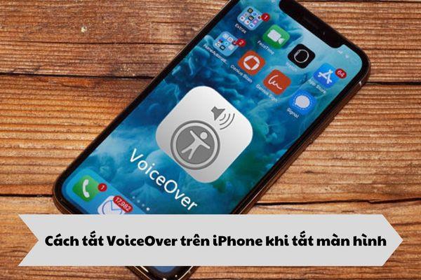 Cách tắt VoiceOver trên iPhone khi tắt màn hình chi tiết