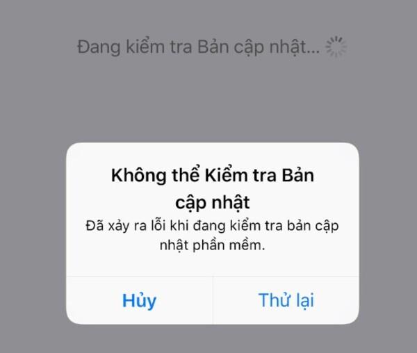 Sửa lỗi iPhone không kiểm tra được bản cập nhật