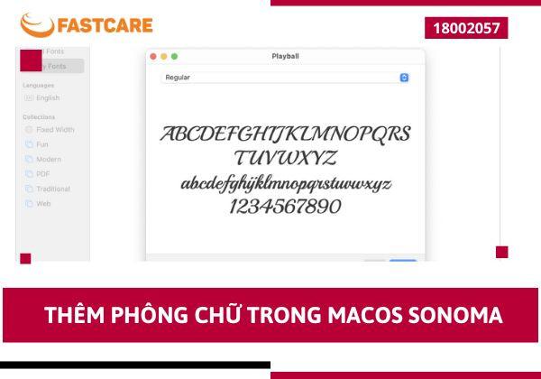 Hướng dẫn cách thêm phông chữ trong MacOS Sonoma đơn giản