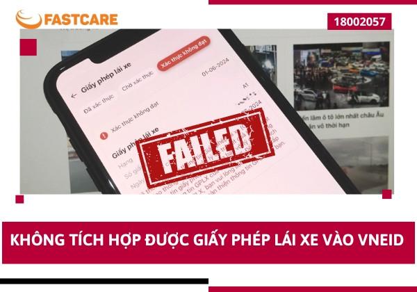 Khắc phục sự cố không tích hợp được giấy phép lái xe vào VNeID