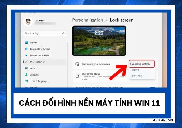 Hướng dẫn cách đổi hình nền máy tính Win 11 đơn giản nhất