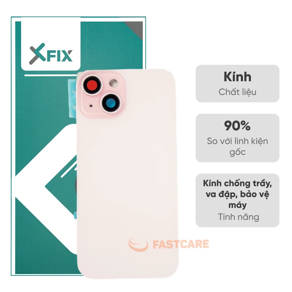 Thay kính lưng iPhone 15 loại XFIX