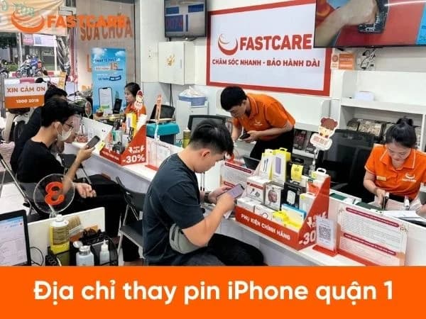 Cửa hàng thay pin iPhone quận 1 gần đây - bảo hành dài lâu