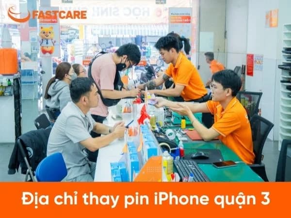Địa chỉ thay pin iPhone Quận 3 chuyên nghiệp, chính hãng