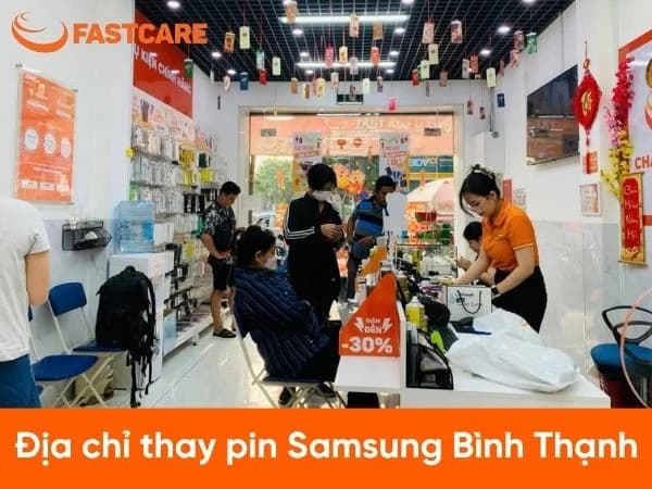 Địa chỉ thay pin Samsung Bình Thạnh nhanh chóng, lấy liền