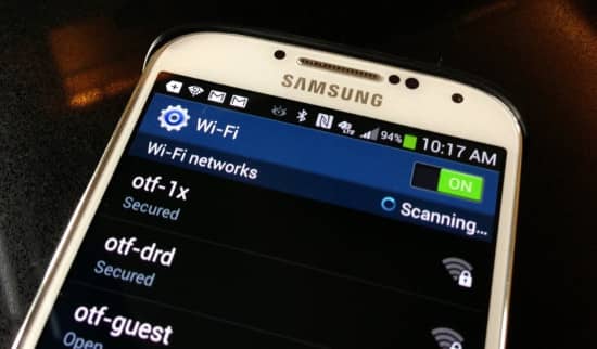 điện thoại Samsung kết nối Wifi yếu Điện thoại Samsung kết nối Wifi yếu