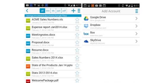 Ứng dụng Docs to go Ứng dụng Docs to go