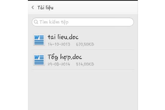 Điện thoại Oppo không mở được file word Điện thoại Oppo không mở được file word