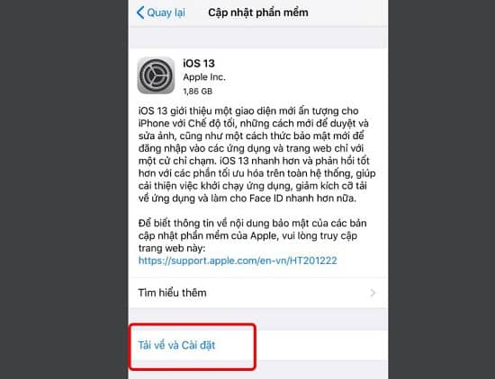 Cập nhật phần mềm iPhone 11 Pro Max Cập nhật phần mềm iPhone 11 Pro Max