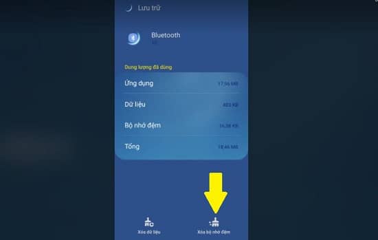 Xóa bộ nhớ đệm bluetooth Samsung A51 Xóa bộ nhớ đệm bluetooth Samsung A51