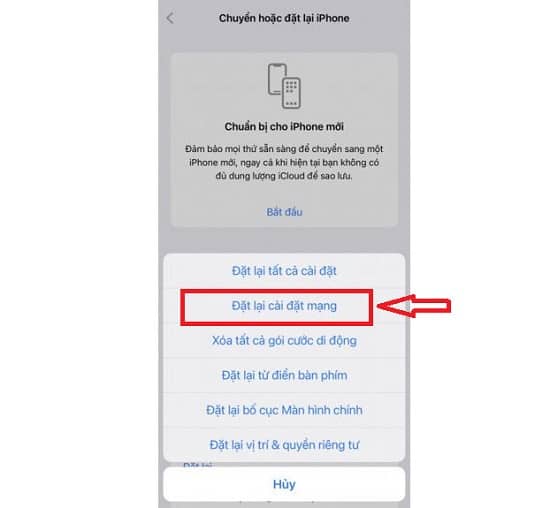 Đặt lại cài đặt mạng trên iPhone Đặt lại cài đặt mạng trên iPhone