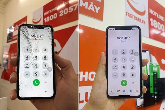 Thay mặt kính iPhone 11 Thay mặt kính iPhone 11