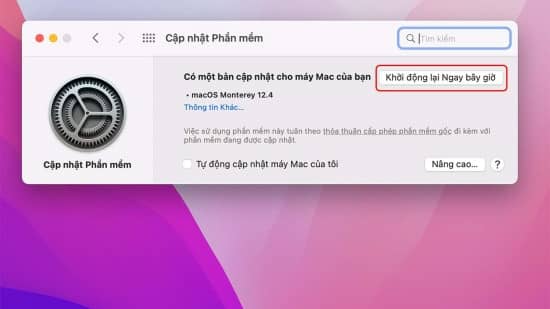 Cập nhật phần mềm Macbook Cập nhật phần mềm Macbook