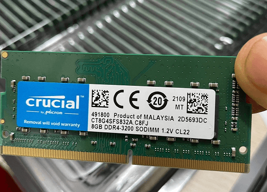 Ram Laptop Crucial DDR4 8GB 3200MHz 1.2v CT8G4SFS832A Ram Laptop Crucial DDR4 8GB 3200MHz 1.2v CT8G4SFS832A