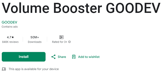 Volume Booster GOODEV Volume Booster GOODEV