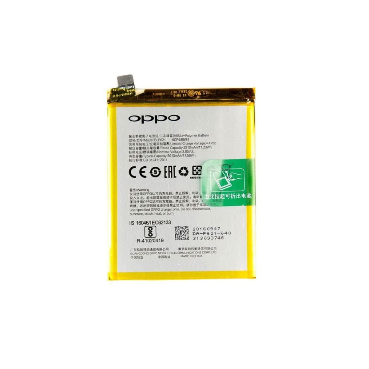 Thay pin Oppo A91