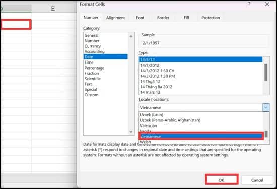 Sử dụng hàm nối ngày tháng năm trong Excel bước 3-1 Sử dụng hàm nối ngày tháng năm trong Excel bước 3-1