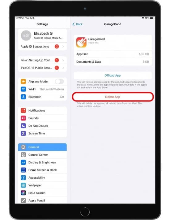 Cách để iPad cũ chạy nhanh hơn thông qua xóa ứng dụng không còn sử dụng bước 8