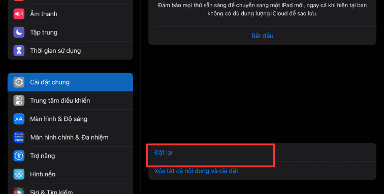 Đặt lại bố cục trong màn hình chính B2 Đặt lại bố cục trong màn hình chính B2