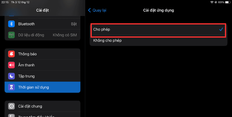 Tìm App Store trong phần hạn chế B3 Tìm App Store trong phần hạn chế B3