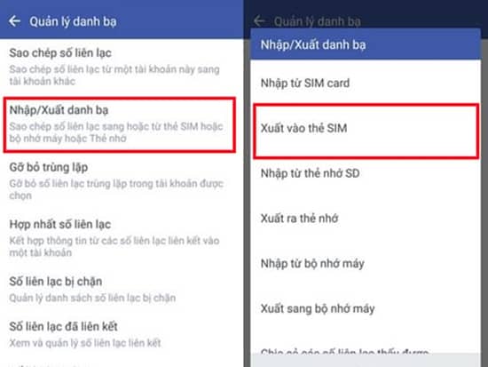Xuất danh bạ sang sim copy danh ba tu iPhone sang sim khong Jailbreak