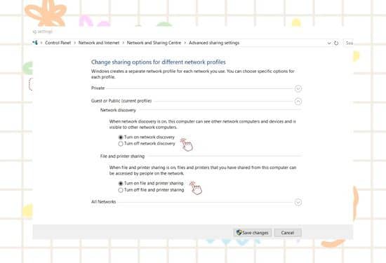 Các bước sửa lỗi không truy cập máy khác win 7 bước 4 Các bước sửa lỗi không truy cập máy khác win 7 bước 4