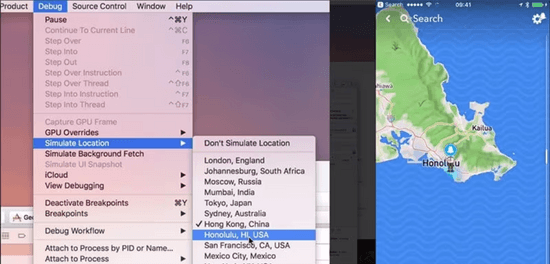 Cách thay đổi vị trí GPS trên iPhone bằng Xcode trên máy tính bước 3 Cách thay đổi vị trí GPS trên iPhone bằng Xcode trên máy tính bước 3