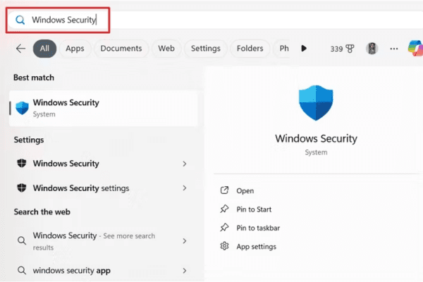 Tắt Real-Time Protection và Tamper Protection trên Windows Security bước 1 Tắt Real-Time Protection và Tamper Protection trên Windows Security bước 1