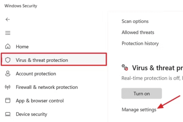 Tắt Real-Time Protection và Tamper Protection trên Windows Security bước 2 Tắt Real-Time Protection và Tamper Protection trên Windows Security bước 2