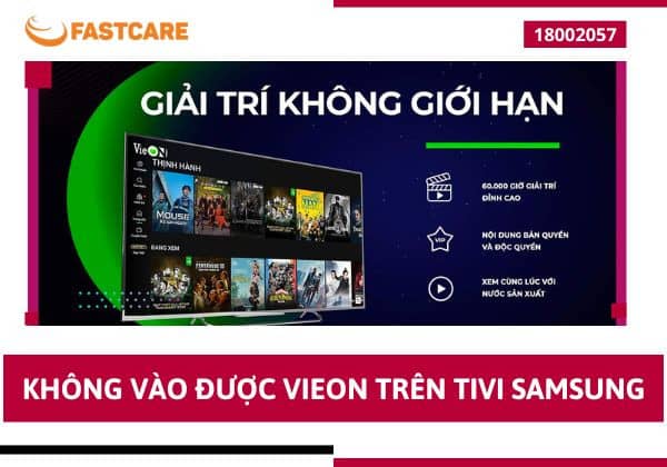Không vào được Vieon trên tivi Samsung Không vào được Vieon trên tivi Samsung
