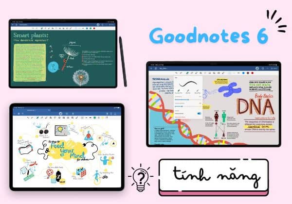 Tính năng nổi bật của Goodnotes 6 Tính năng nổi bật của Goodnotes 6