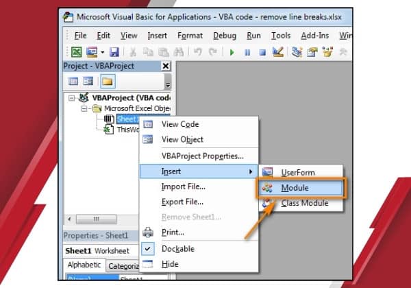 Cách đánh dấu nháy trước số trong Excel có mã VBA bước 3 Cách đánh dấu nháy trước số trong Excel có mã VBA bước 3