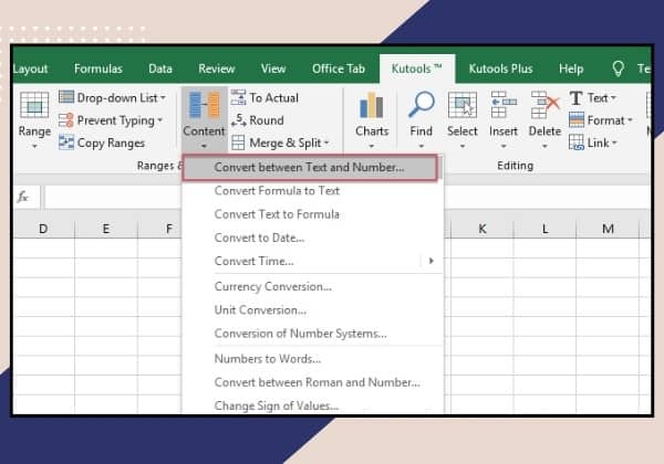 Cách để dấu nháy trước số trong Excel bằng Kutools for Excel bước 2 Cách để dấu nháy trước số trong Excel bằng Kutools for Excel bước 2