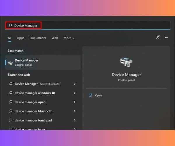 Cập nhật driver trên Windows 11 thông qua Device Manager bước 1 Cập nhật driver trên Windows 11 thông qua Device Manager bước 1