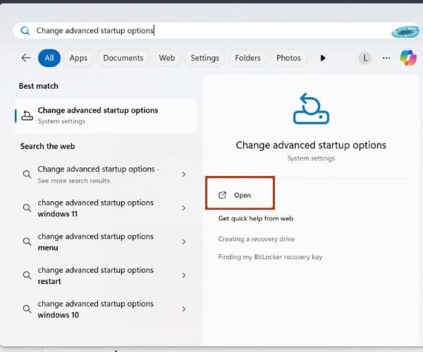 Sử dụng Windows Recovery Environment để cài lại Win 11 bước 1 Sử dụng Windows Recovery Environment để cài lại Win 11 bước 1