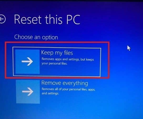 Sử dụng Windows Recovery Environment để cài lại Win 11 bước 5 Sử dụng Windows Recovery Environment để cài lại Win 11 bước 5