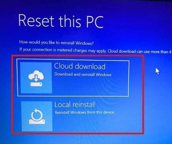Sử dụng Windows Recovery Environment để cài lại Win 11 bước 6 Sử dụng Windows Recovery Environment để cài lại Win 11 bước 6