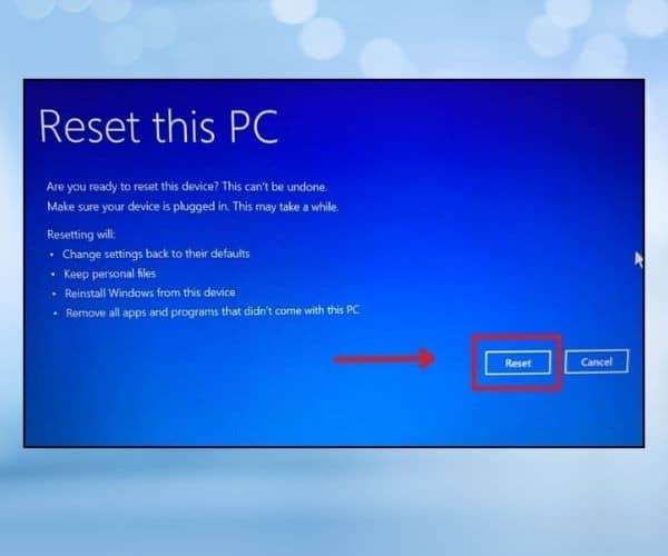 Sử dụng Windows Recovery Environment để cài lại Win 11 bước 7 Sử dụng Windows Recovery Environment để cài lại Win 11 bước 7