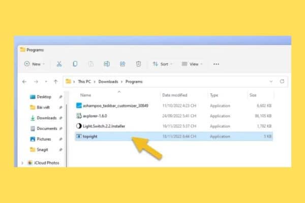 Thay đổi vị trí thông báo win 11 bằng Notifications at Top 2 Thay đổi vị trí thông báo win 11 bằng Notifications at Top 2