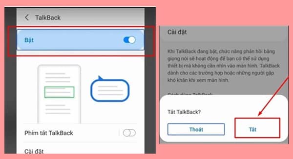 Tắt chế độ TalkBack Samsung trong cài đặt bước 5 Tắt chế độ TalkBack Samsung trong cài đặt bước 5