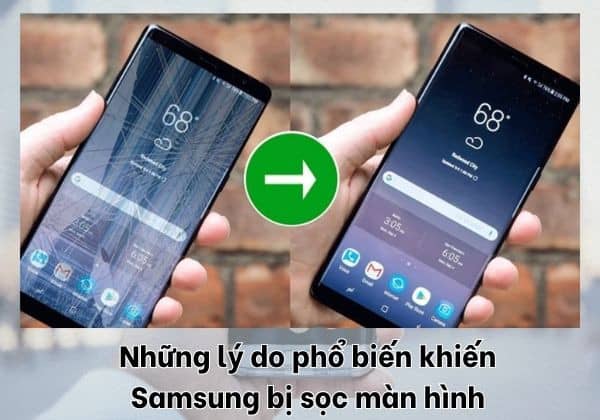 Những lý do phổ biến khiến Samsung bị sọc màn hình Những lý do phổ biến khiến Samsung bị sọc màn hình