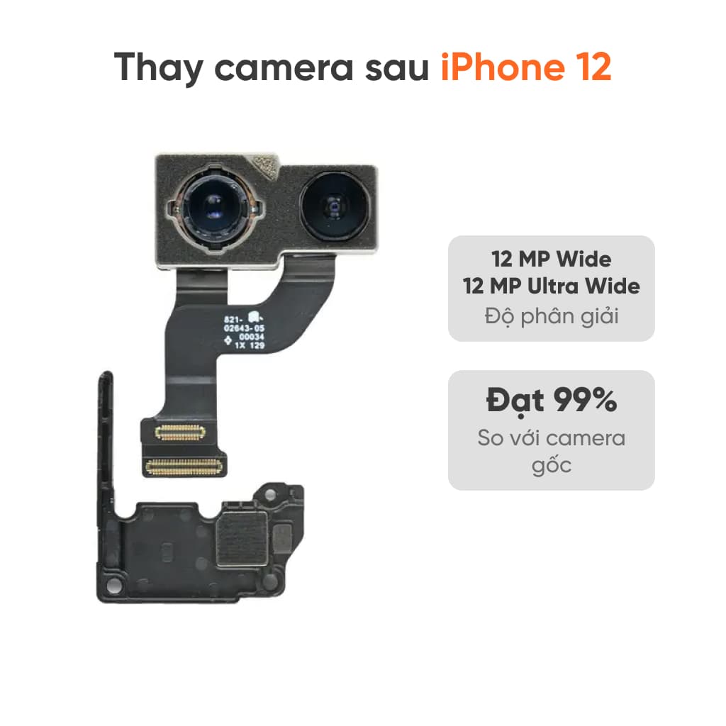 Thay camera sau iPhone 12