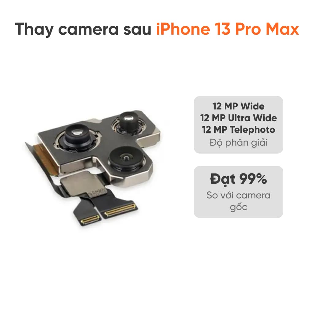 Thay camera sau iPhone 13 Pro Max