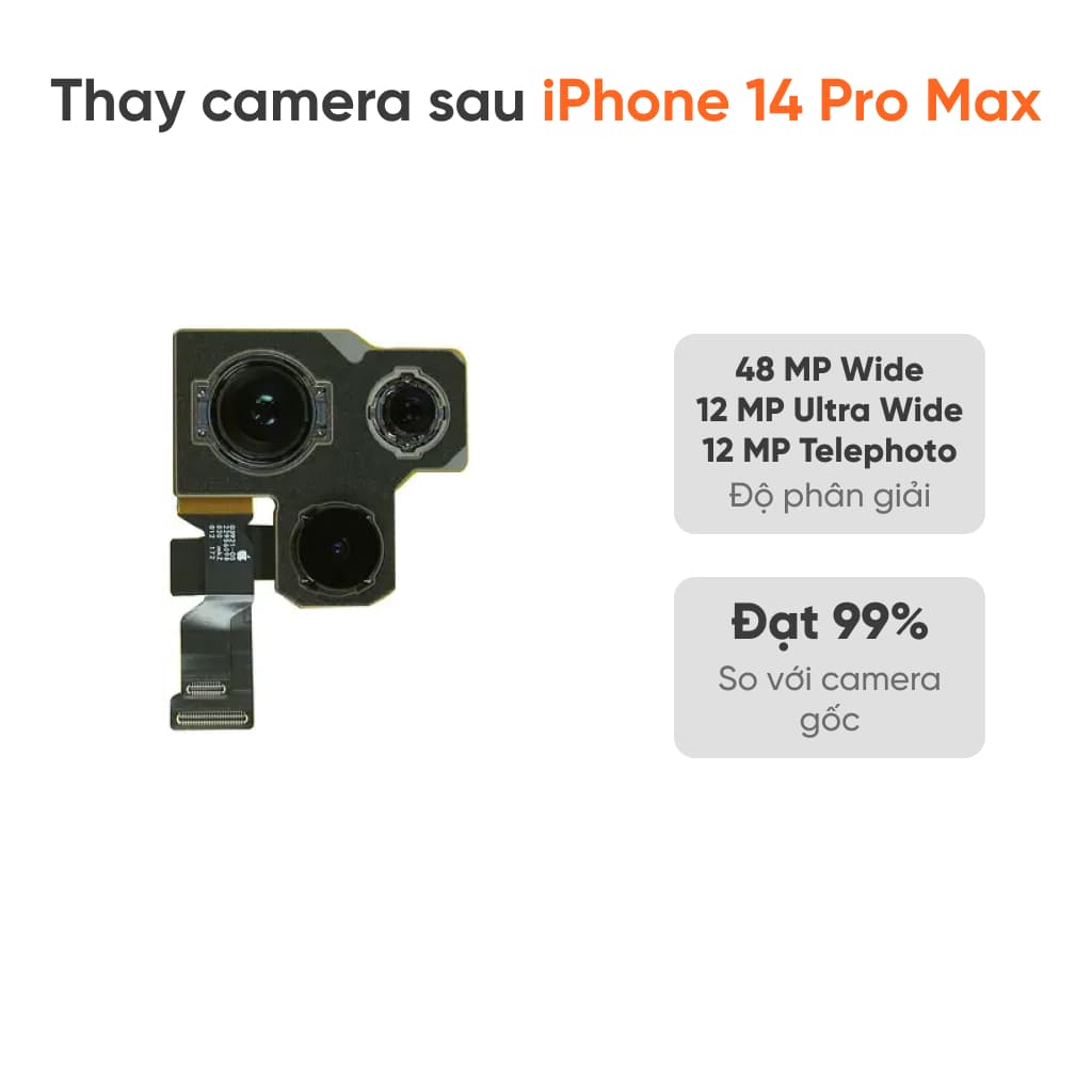 Thay camera sau iPhone 14 Pro Max