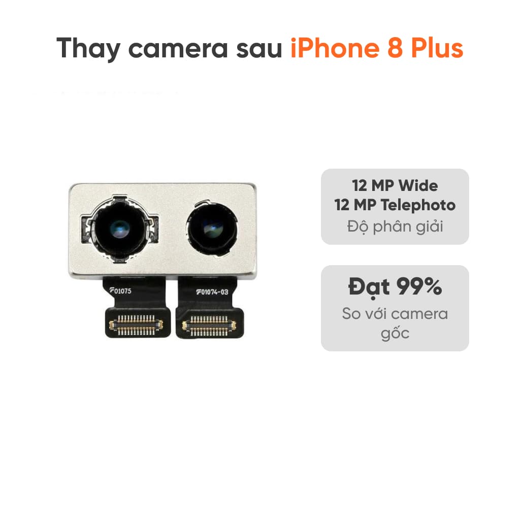 Thay camera sau iPhone 8 Plus
