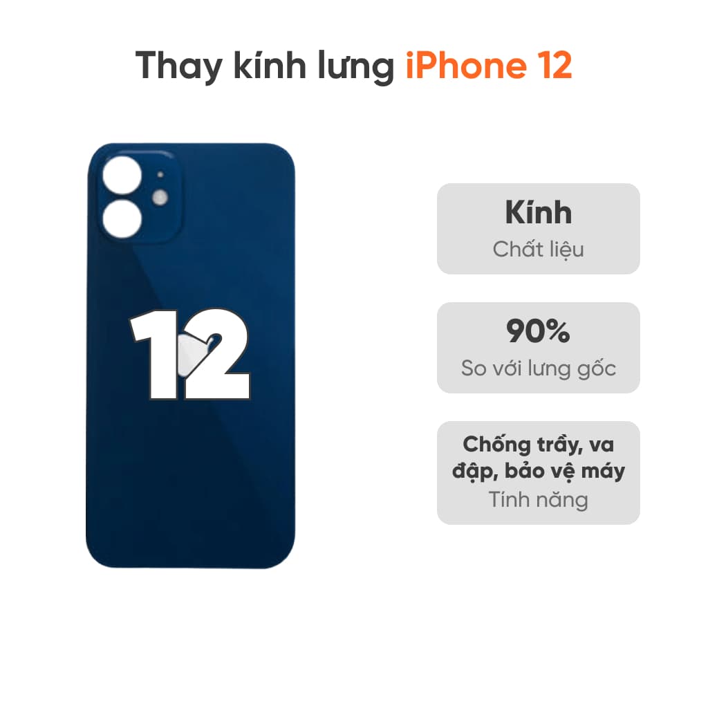 Thay kính lưng iPhone 12
